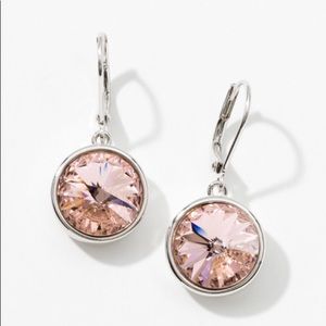 Touchstone Crystal by Swarovski lulu earrings in vintage rose BNIB